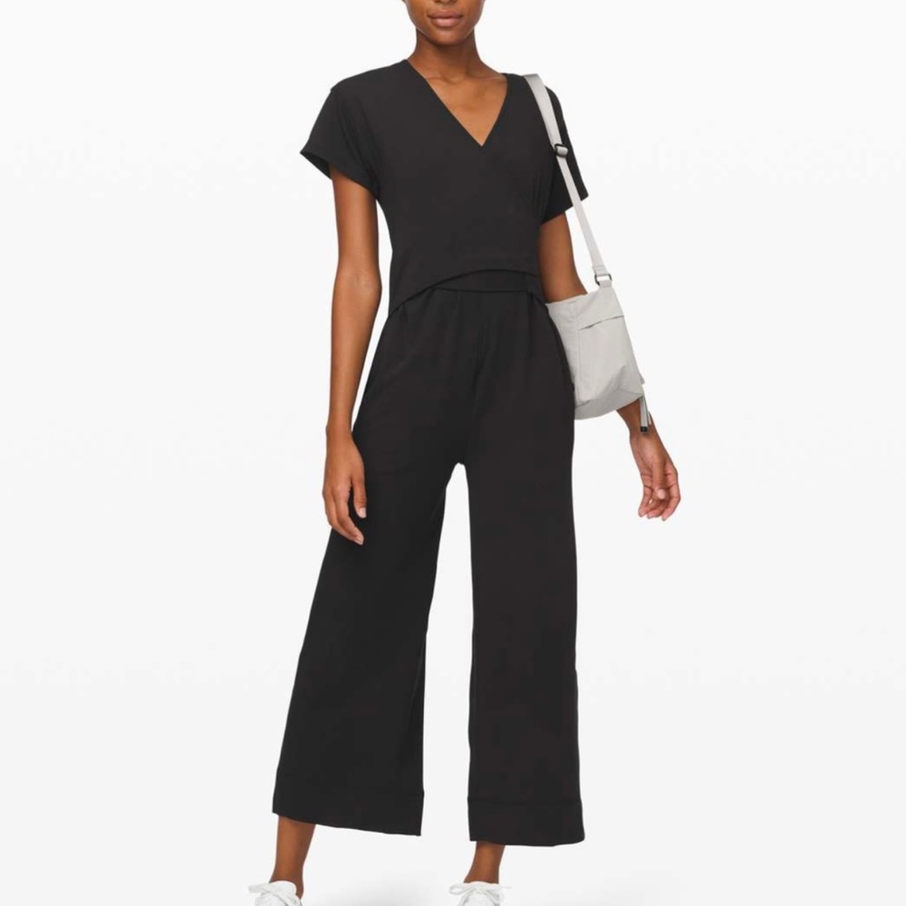 Lululemon Wrap Its A Tie Jumpsuit In Black